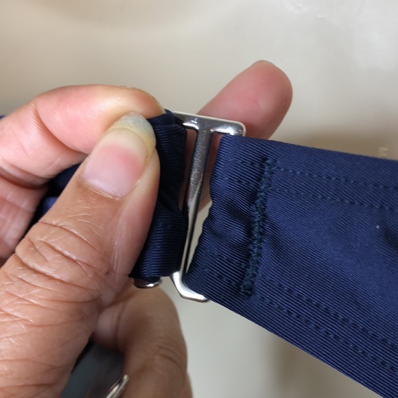 NWT DKNY Women's Colorblocked Bandeau Bikini Top Surf The Web Citrus SIZE XL - Picture 5 of 10